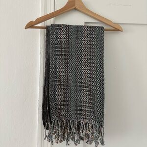 Black Multicolor Decorative Turkish Towel